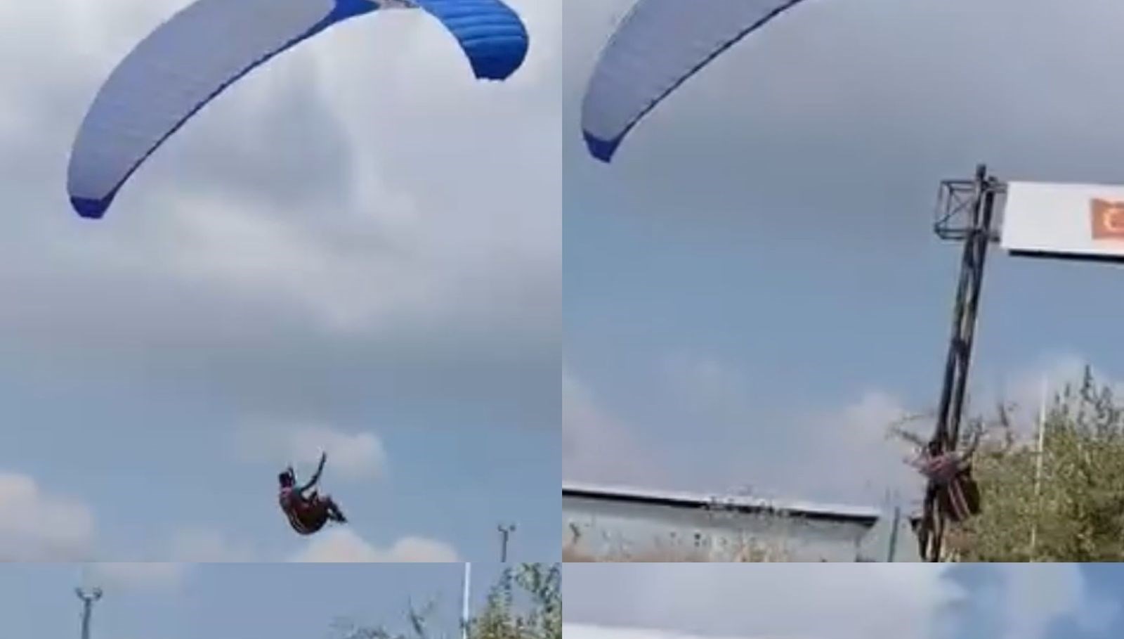 mersinde iki ayri parasut kazasi biri direge takildi digeri denize dustu q9nH3TOT