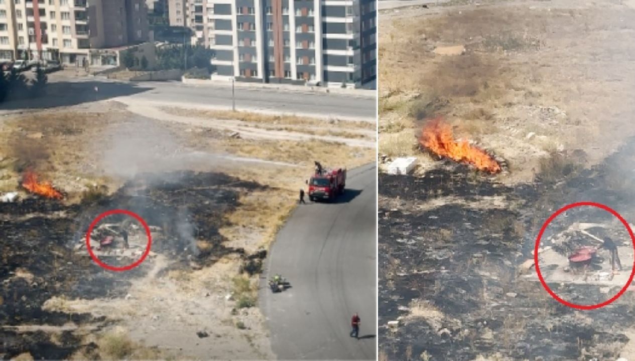 yangin cikardi alevlere ragmen salca karistirmaya devam etti f5vCGAQi