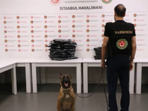 İstanbul Havalimanı’nda 20 milyon lira değerinde 22 kilogram uyuşturucuyla yakalanan yolcu tutuklandı