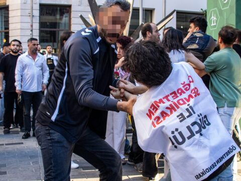 Polis boğaz sıkıp sürükledi